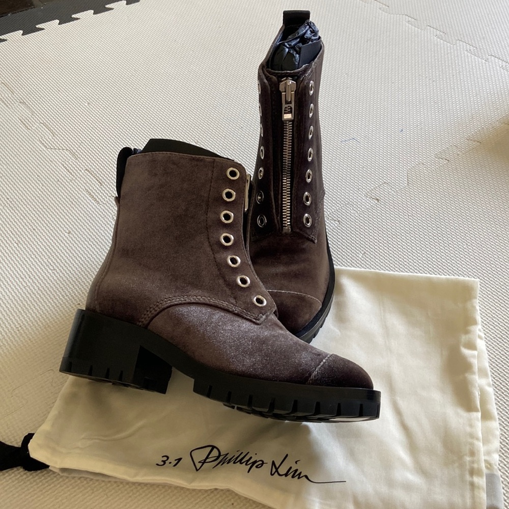 NWT brand new Phillip Lim 3.1 Hayett suede combat boots 36.5 size 6.5